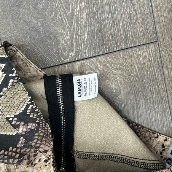 I.AM.GIA Jagger Snake Skin Printed Skirt - Picture 5 of 7